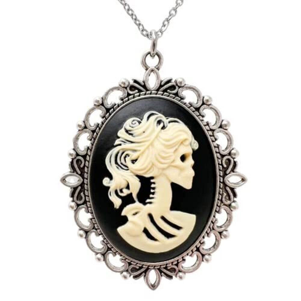7490 Gothic Lolita dress accessories Pirate Sugar Skull necklace goth